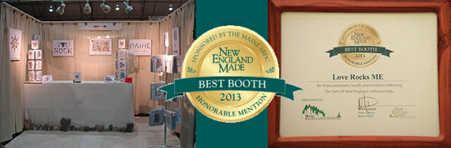 Love Rocks Me™ Receives an Honorable Mention for Best Booth Design